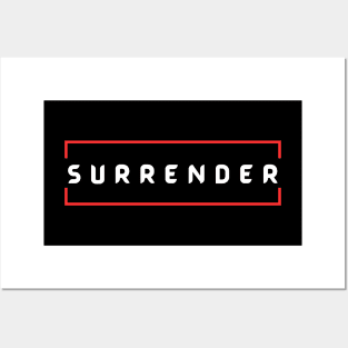 Surrender | Christian Typography Posters and Art
